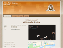 Tablet Screenshot of notarius.cz